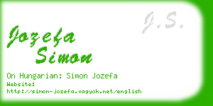 jozefa simon business card